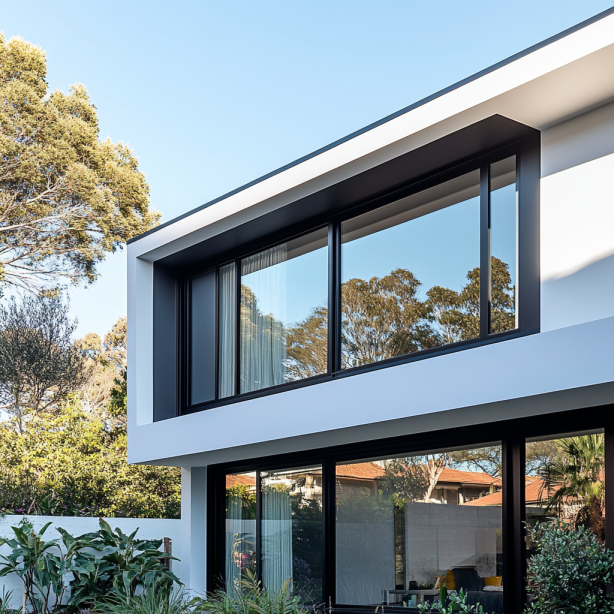 Home with Aluminium Double Hung Windows Sydney